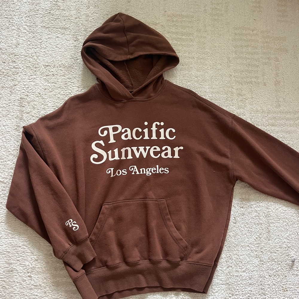 Pacific Sunwear Brown Sweatshirt Hoodie